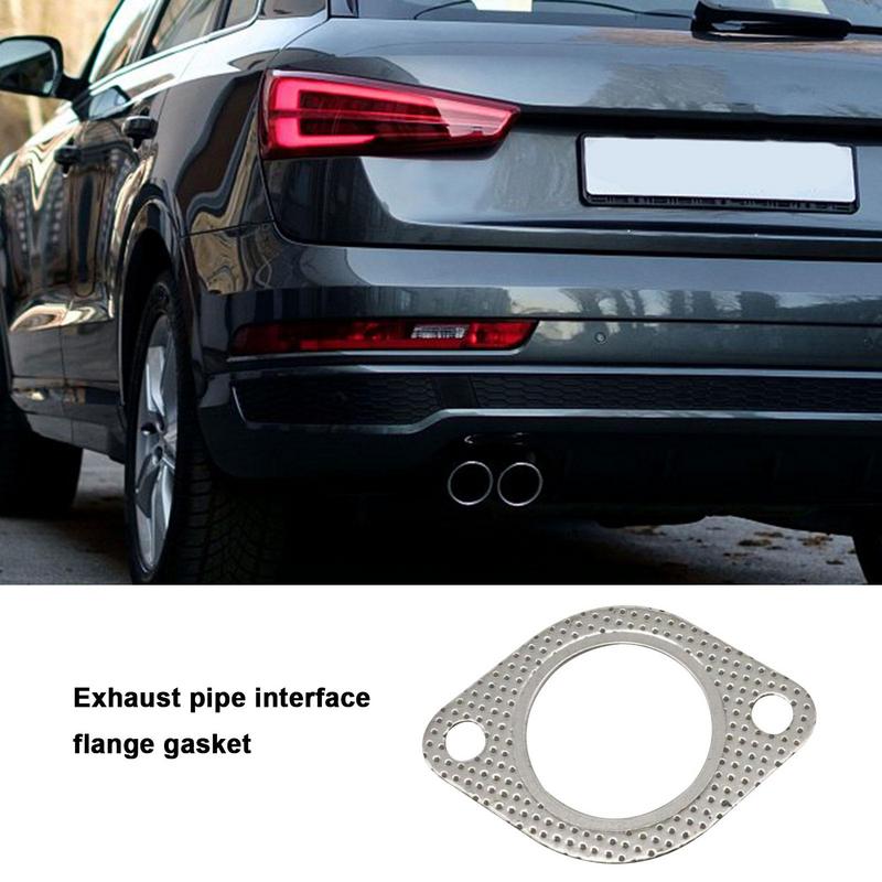 Exhaust Gasket - 10.8x6.3cm - Stainless Steel - High Temp Sealing Pad Replacement for Muffler