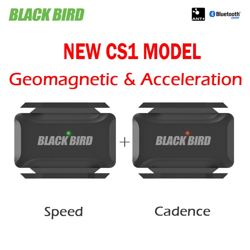 BLACKBIRD – capteur de Cadence CS1, compteur de vitesse, double Rpm, Bluetooth 5.0 ANT +, pour vélo de route et vtt, pour Garmin Zwift: speed and cadence
