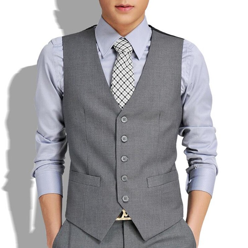 British Style Vest Wedding High Goods Cotton Men's Suit Vest High-end Men's Business Casual Suit Vest
