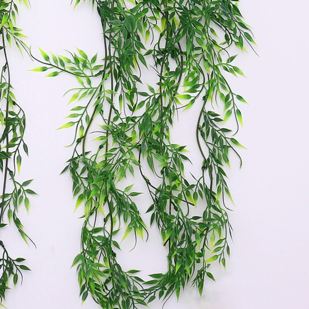 1Pc Artificial Rattan Silk Flower Vine Garden Decoration Hanging Garland Plant Artificial Plants Home Garden Decoration Rattan