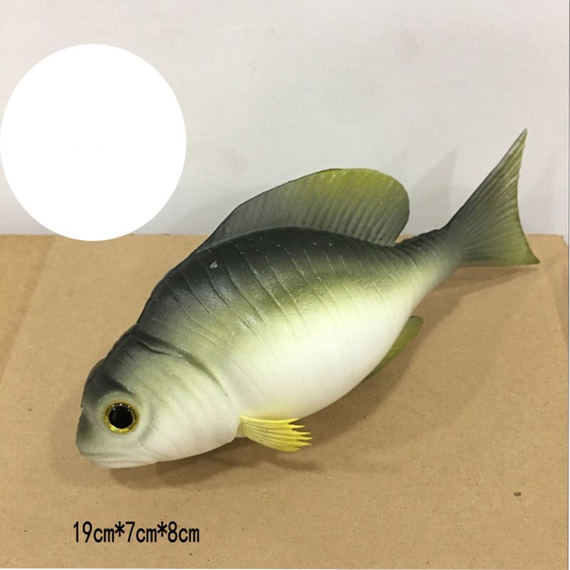 Freshwater Sea Life Animals Simulation Coelacanth Piranha Bass Fish Salmon Figure Model Lifelike Educational Toy Prop Decoration: 18