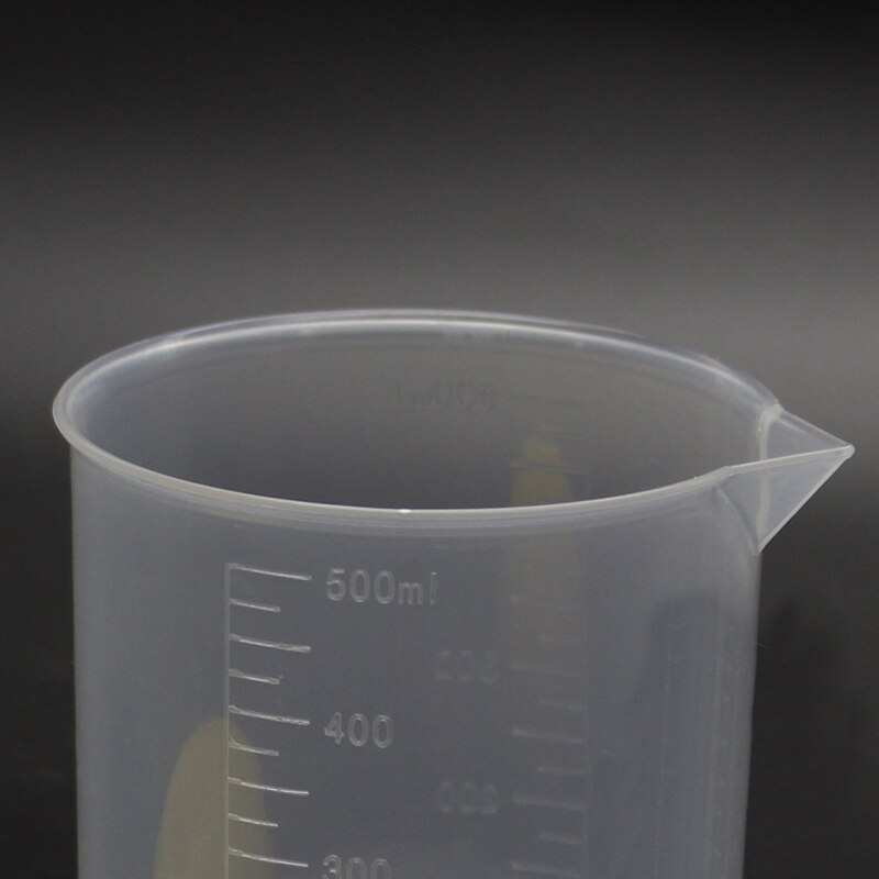 3Pcs Clear White Plastic Liquid Measuring Cup Beaker For Lab Kitchen Misurino da cucina Taza de medir de cocina