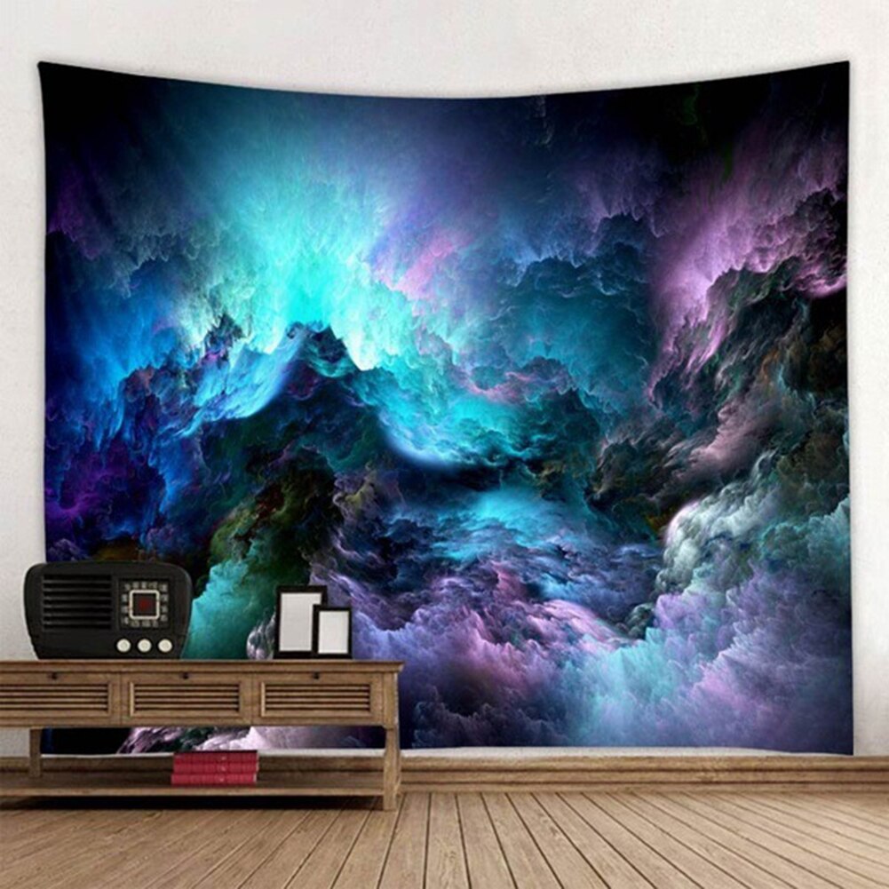 Tapiz colgante de pared de montaña de nube de lujo manta de playa de Yoga decoración de fondo tapiz con nubes y
