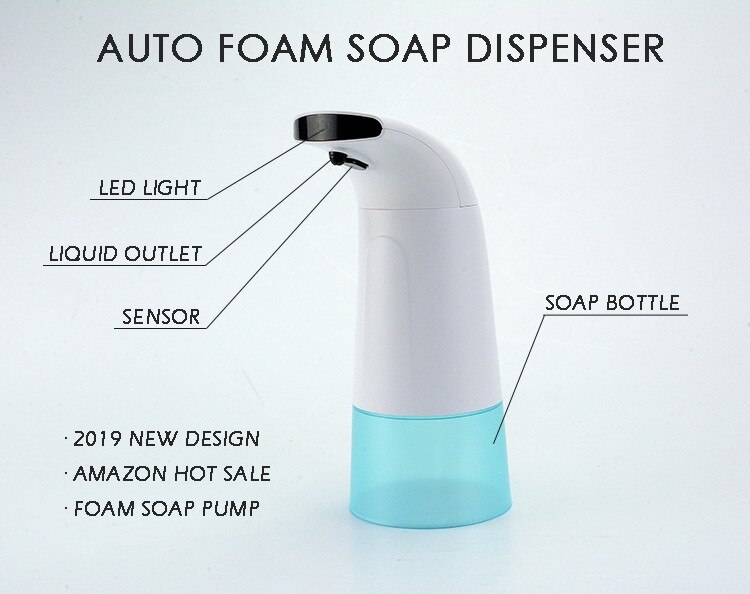 Automatic Sensor Foam Dispenser Wash Hand Machine Intelligent Induction Foam Soap Dispenser Touchless Hotel Kitchen Bathroom