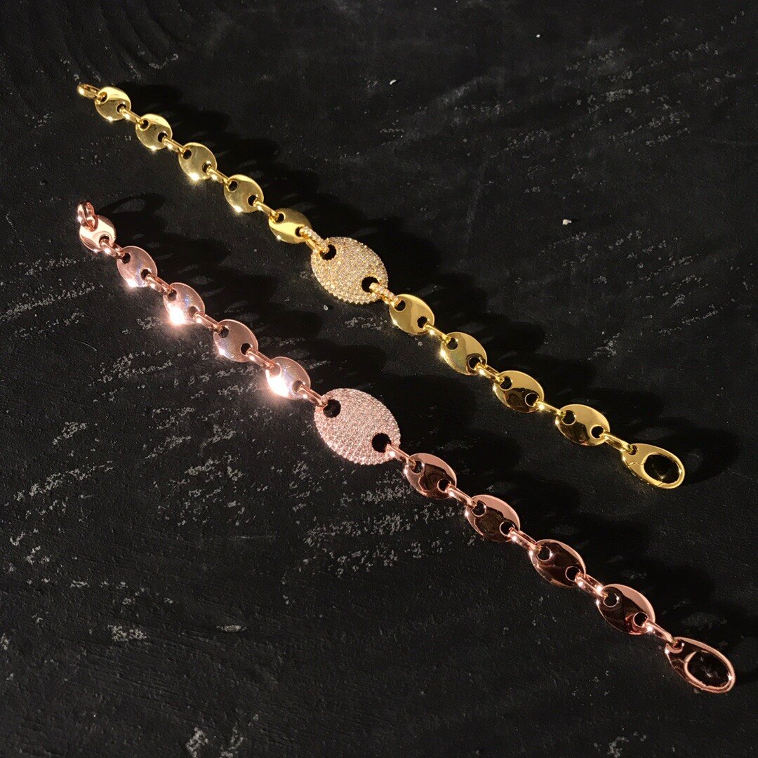 Umgodly Luxe Bangle Rose Gold Kleur Sailor Gesp Armband Zirconia Stenen Vrouwen Sieraden