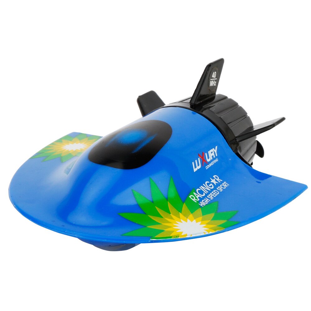 Newest Remote Control Boat Submarine Mini 4 Channel RC Submarine Toys for Children Underwater DroneShip Summer Water Toy: Blue