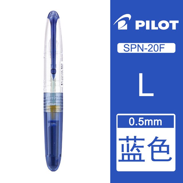 Pilot Mini pluma Vitality pluma estilográfica pluma de tinta de punta fina transparente suministros de envoltura colorida SPN-20F papelería de gran 1 Uds: blue 1Pcs