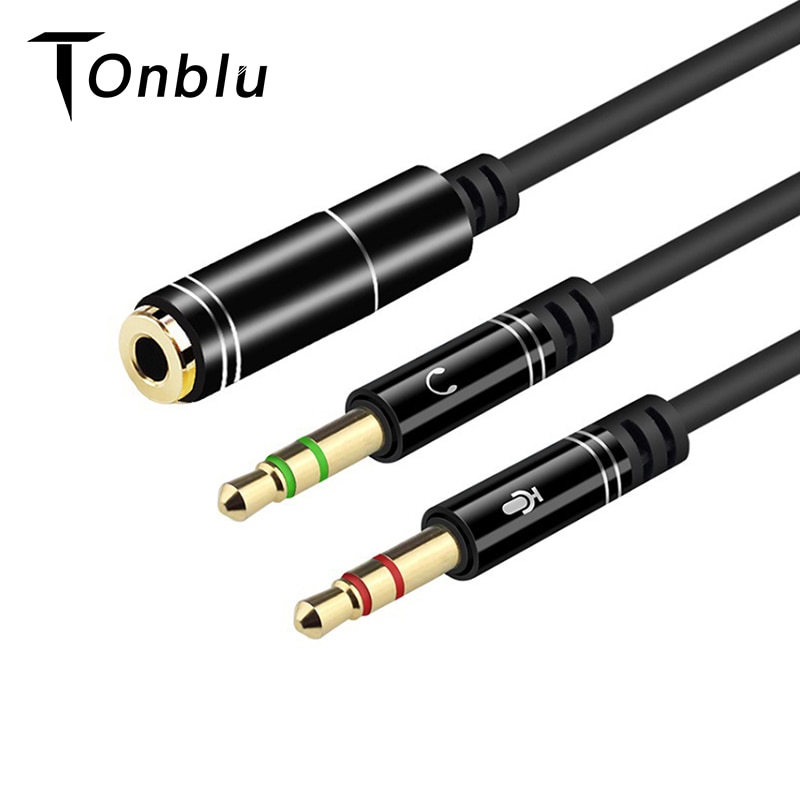 2RCA zu 3,5 Mikrofon Aux Kabel Für Laptop Kopfhörer 1 Männlichen 2 Famle Audio- Kabel Combo Verlängerung Handy, Mobiltelefon Audio- Adapter Splitter