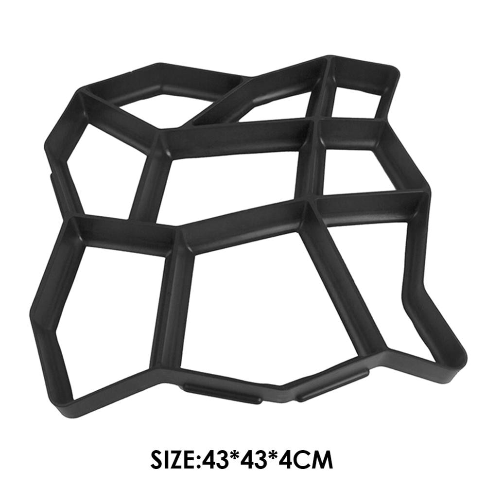 Manually Cement Brick Concrete Molds Pavement Mold DIY Plastic Path Maker Mold Garden Stone Road Garden Decoration: a 430x430mm