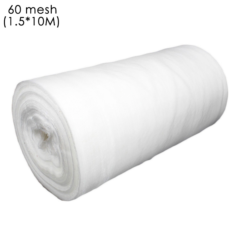 40 mesh /60 mesh insektsnät skydd nät barriär grönsaker frukt blommor växtskydd växthus trädgårdsnät: 1.5 x 10m-60 mesh