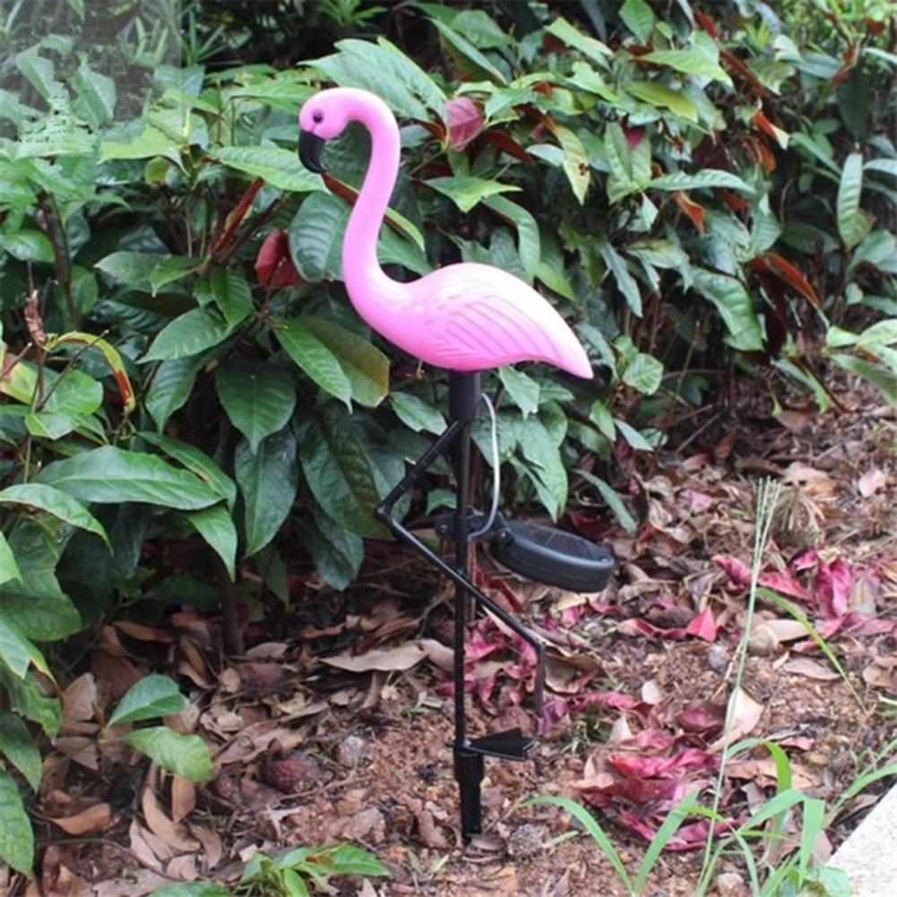 Solcelledrevet flamingo-pæl led-lys vandtæt vej haveplænelampe