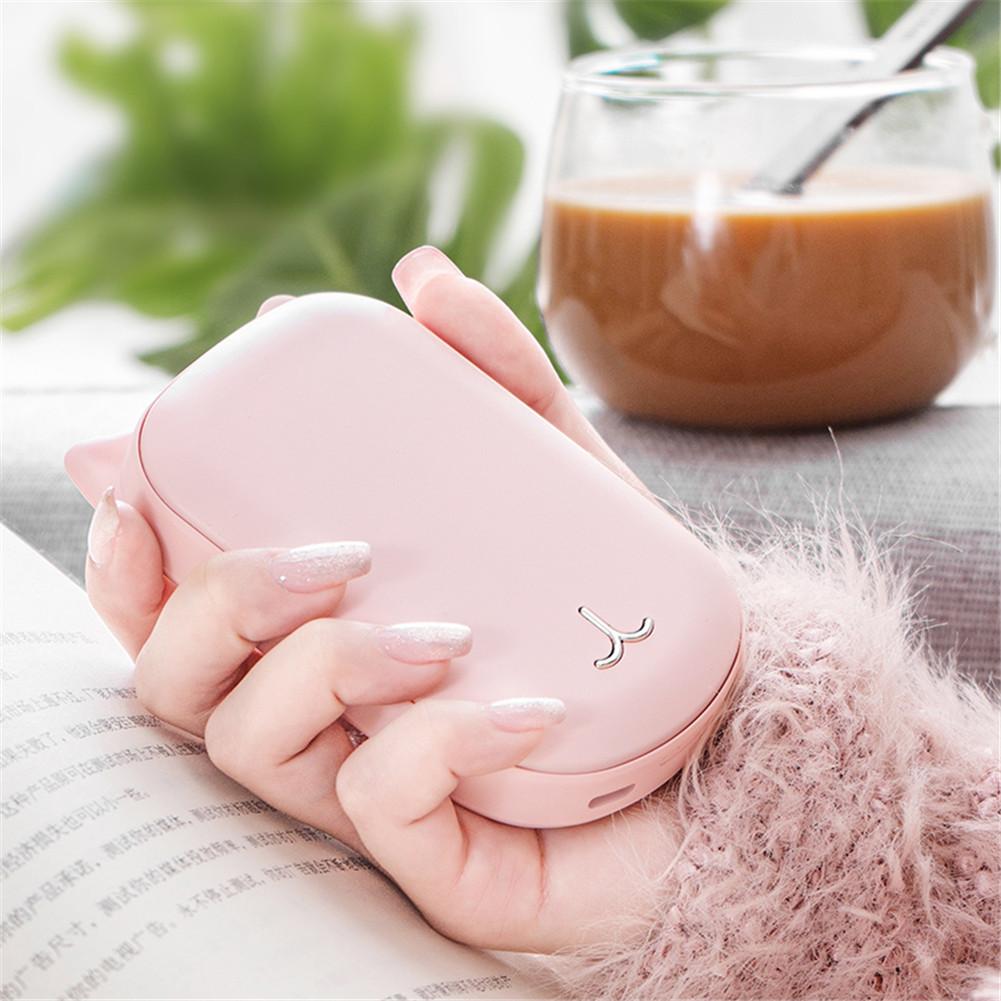 3600mAh Cute USB Rechargeable LED Electric Hand Warmer Heater Travel Handy Long-Life Mini Pocket Warmer Home Warming Product