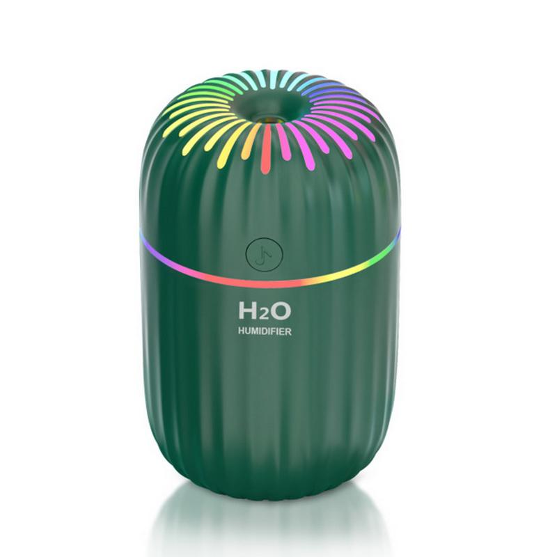 300ml Portable Air Humidifier Aroma Diffuser Household USB Ultrasonic Diffuser Essential Oil Mist Maker With LED Light