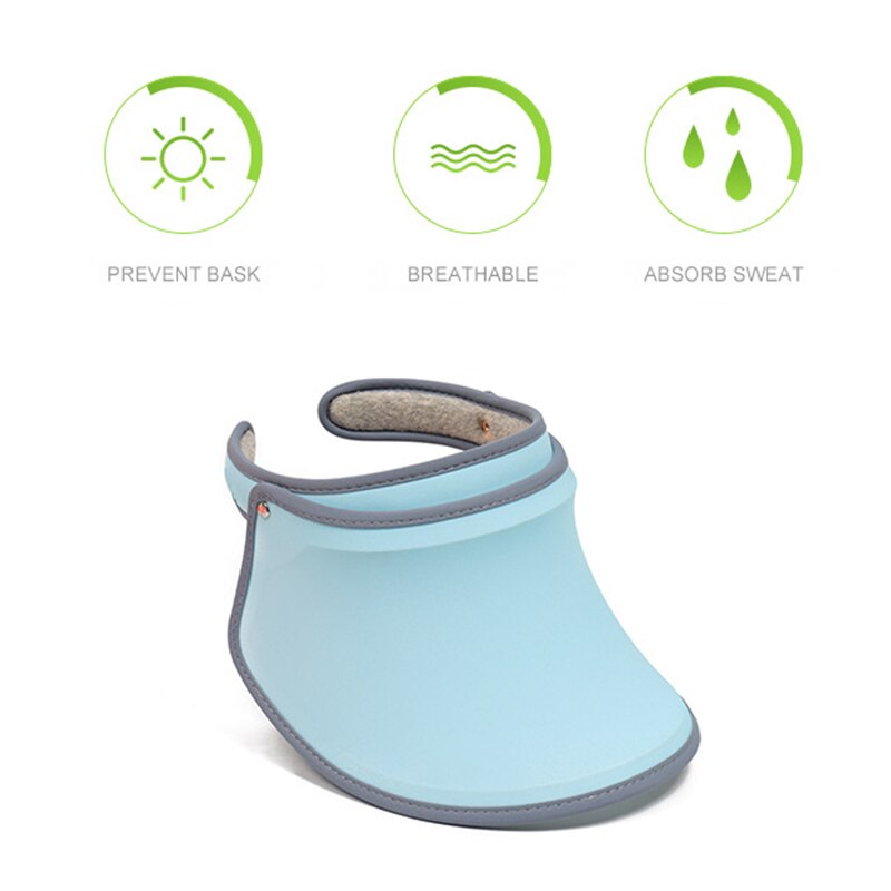 Sun Visor Hats Women Large Brim Summer UV Protecting Beach Outdoor Cap ALS88