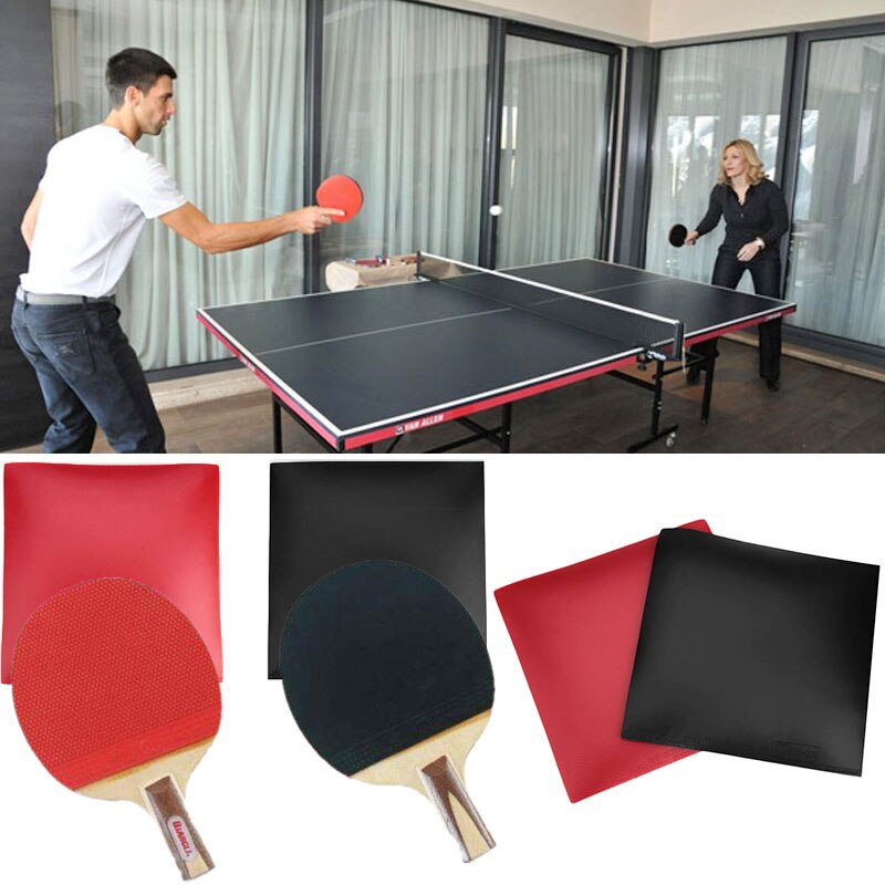 Bordtennis pad ærme ping pong ketcher gummi rød sort spil udendørs indendørs sport værktøj gadget pro