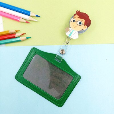 Wysuwany wizytownik nazwa pracownika etui na dowód tożsamości PU certyfikat pracy identyfikator identyfikator pokrowiec biznesowy akcesoria dla pielęgniarek: nie.2