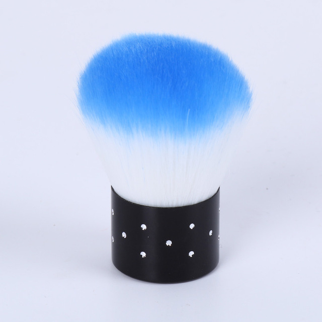 Nagel Penseelgereedschappen Soft Cleaner Voor Acryl Uv Gel Nail Art Dust Brush Manicure Pedicure Gel Polish Remover Manicure Pedicure tool: Blue