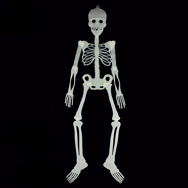 1Pc Horror Noctilucous Skelet Halloween Decoratie Spookhuis Rekwisieten Grappig Speelgoed Menselijk Skelet Hanger