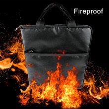 fireproof document bag Fire Resistant Document Bag Envelope Pouch for File Passport Photo Organizer