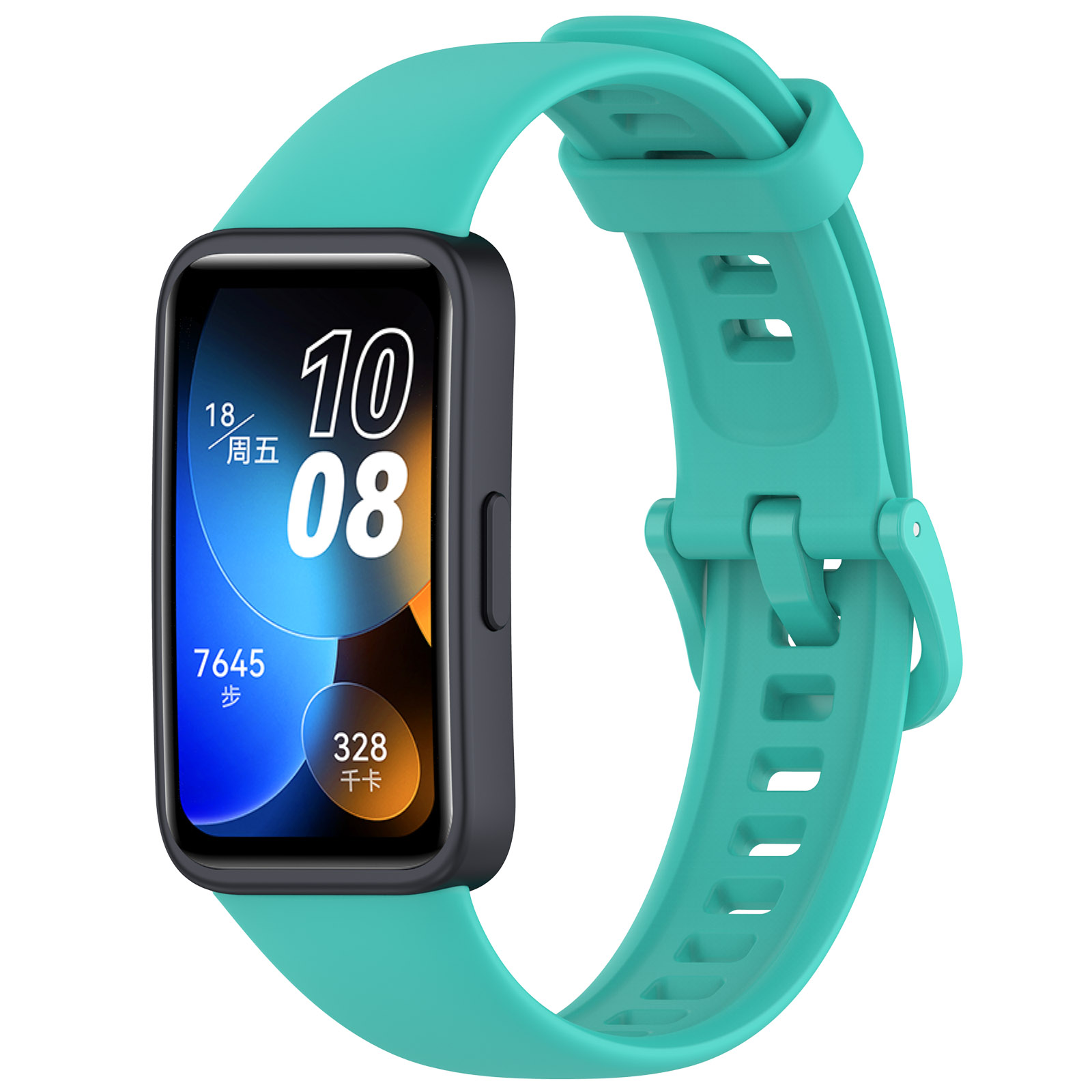 Silicone Strap For Huawei Band 8 Strap Accessories SmartWatch Replacement watchband Wristband correa bracelet for Huawei Band 8: silver white