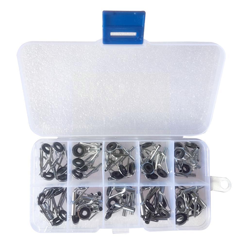 50 Stks/doos Vissen Top Ringen Staaf Pole Reparatie Kit Lijn Reparatie Pole Sets Kit Eye Vervanging Diy Accessoires Eyes Ringen gidsen U2l7