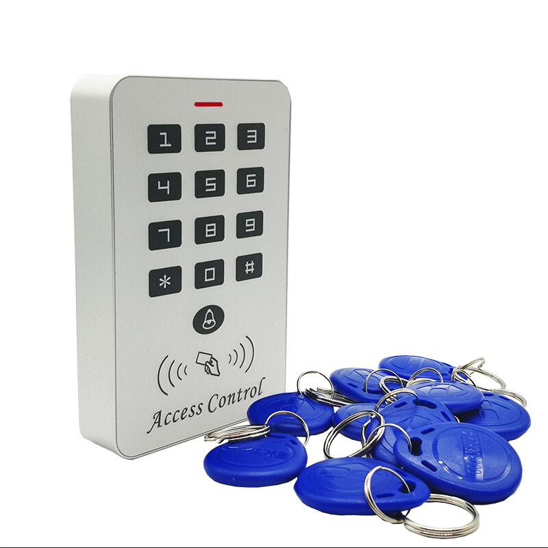 125Khz Rfid Access Control System Card Door Lock Controller Keypad Door Access Controller: Blue Keyfobs