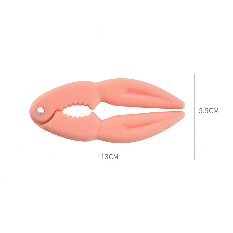 Creatieve Moer Opener Walnoot Clip Huishouden Krab Eten Tool Krab Clip Sheller Keuken Crab Claw Tool Oyster Opener Mes Set: Oranje