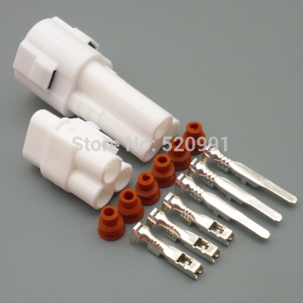 shhworldsea 3pin 2.0mm MT090 sealed Motorcycle TPS waterproof connector 6187-3231 6180-3241