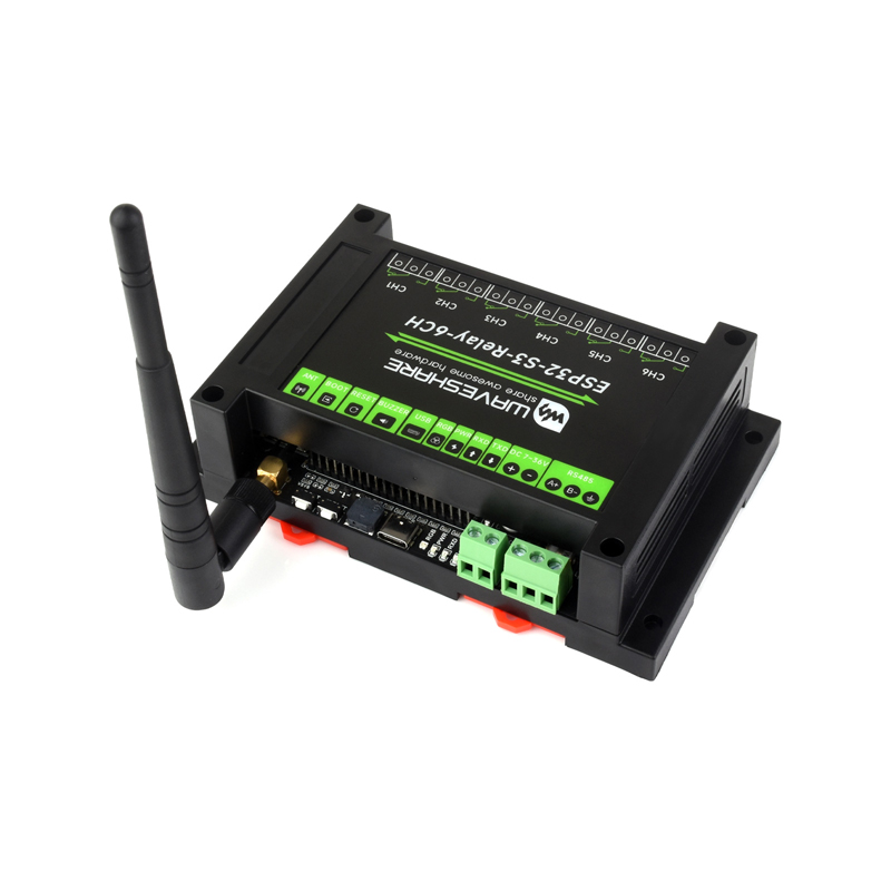 ESP32-S3 Relais Industrie 6-Kanal IOT WiFi Bluetooth RS485 Onboard Pico Hut-Schnittstellen Integrierte Schutzschaltungen