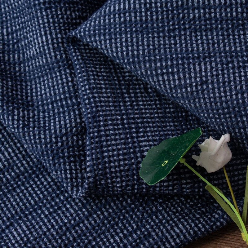 cotton Tencel fabric Elastic wrinkle texture tissu brand custom clothing cheongsam Top Dress Gown material