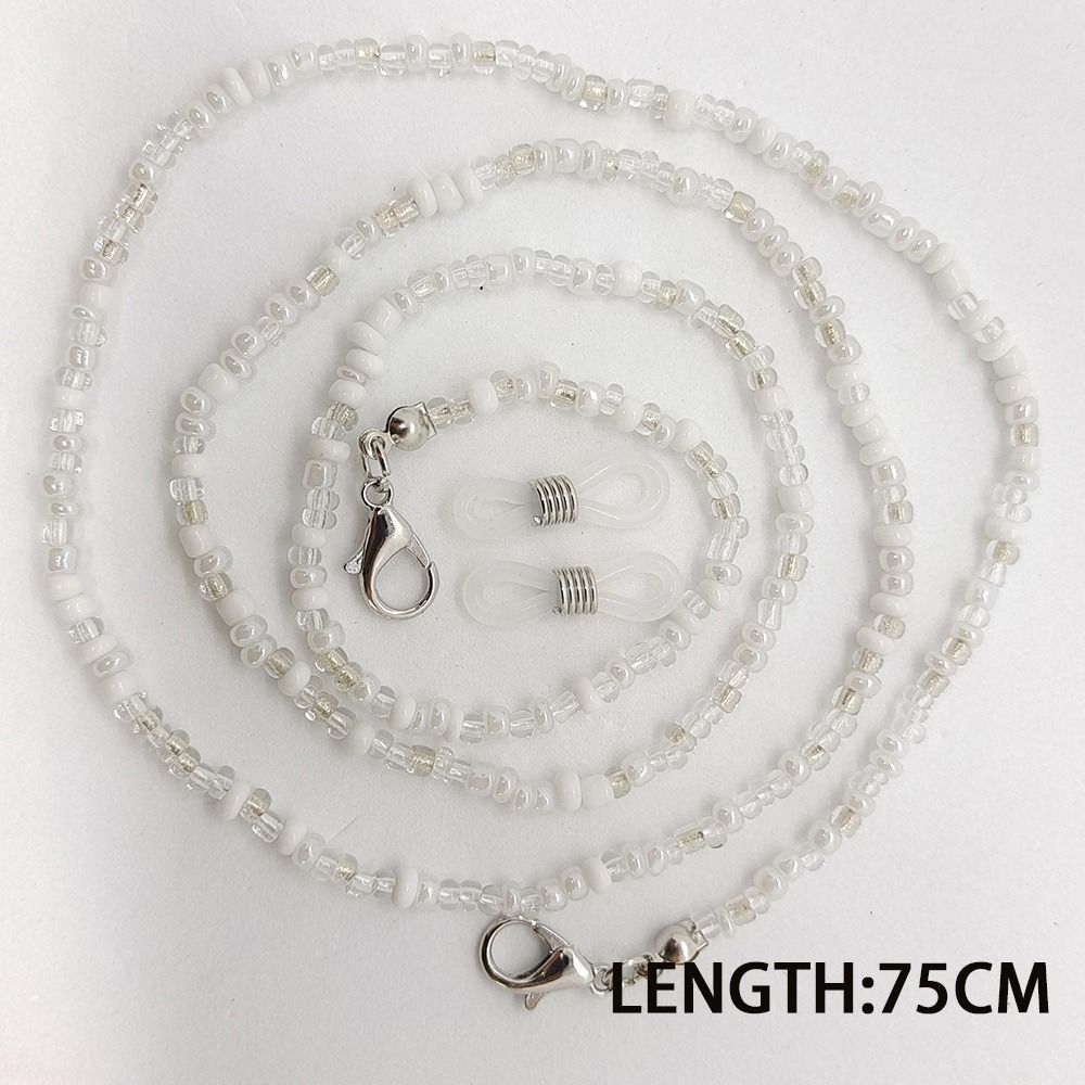 Correa de mascarilla de colores bohemios para mujer, cadena con cuentas para gafas, cordón antideslizante para máscara facial, cadena para el cuello para gafas de sol