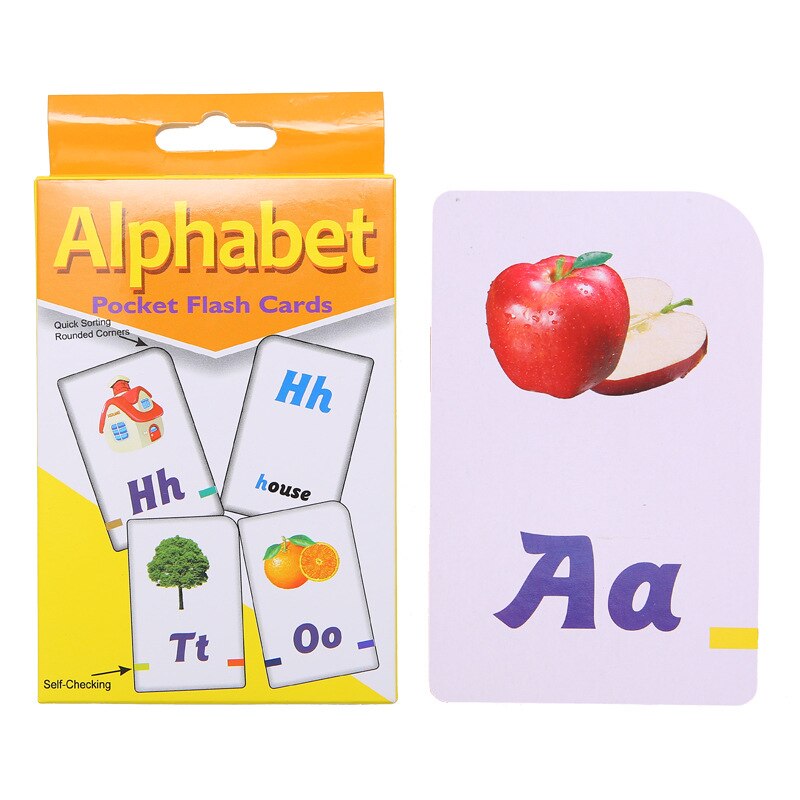 Bambini Matematica Aggiunta Sottrazione Moltiplicazione divisione Inglese Alfabeto Carte Cancellare Penna di Apprendimento Inglese Flash card Giocattolo: Arancione