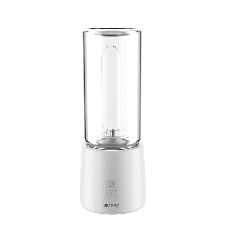 Kannettava sähköinen mehulinko 400ml langaton mini usb ladattava mehukuppi tehosekoitin vihannekset hedelmäpirtelö tehosekoitin mikseri: Valkoinen