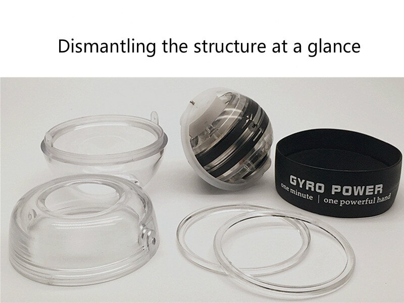 Självstartande handled boll manlig grepp boll glöd finger handled arm styrka fitness boll