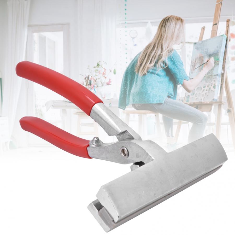 Stainless Steel Oil Painting Canvas Stretching Tool Pliers Red Handle with Spring