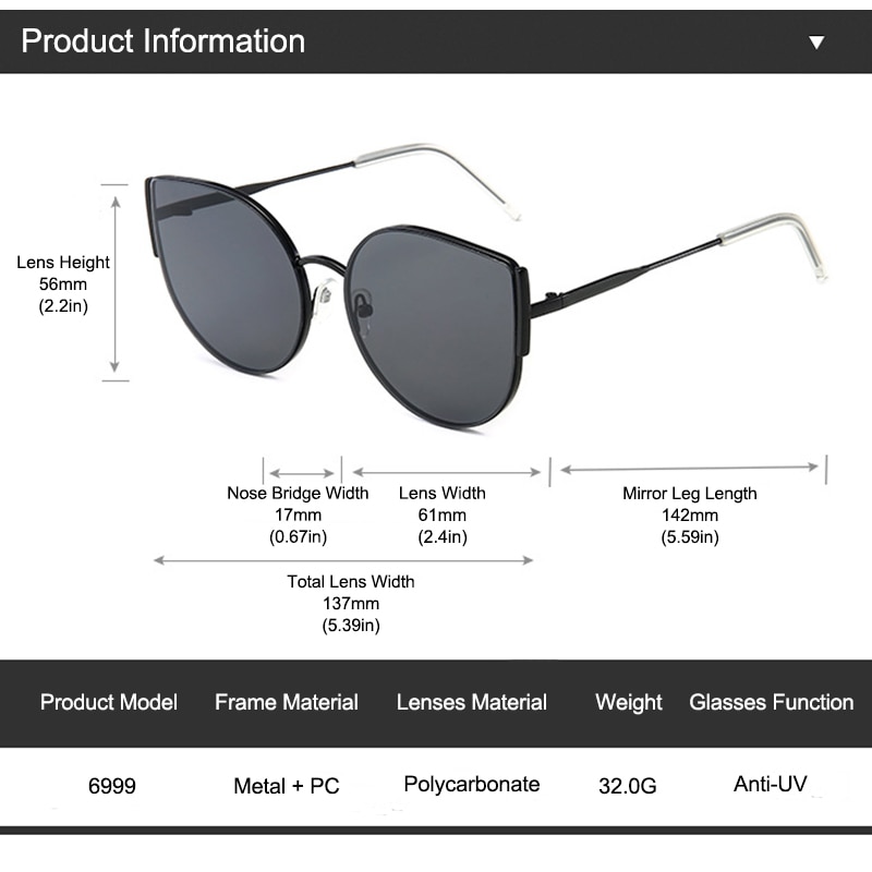 Sunglow Vrouwen Zonnebril Bril Mode Cat Eye Zonnebril Mode Accessoires Bij Het Nemen Van Foto 'S