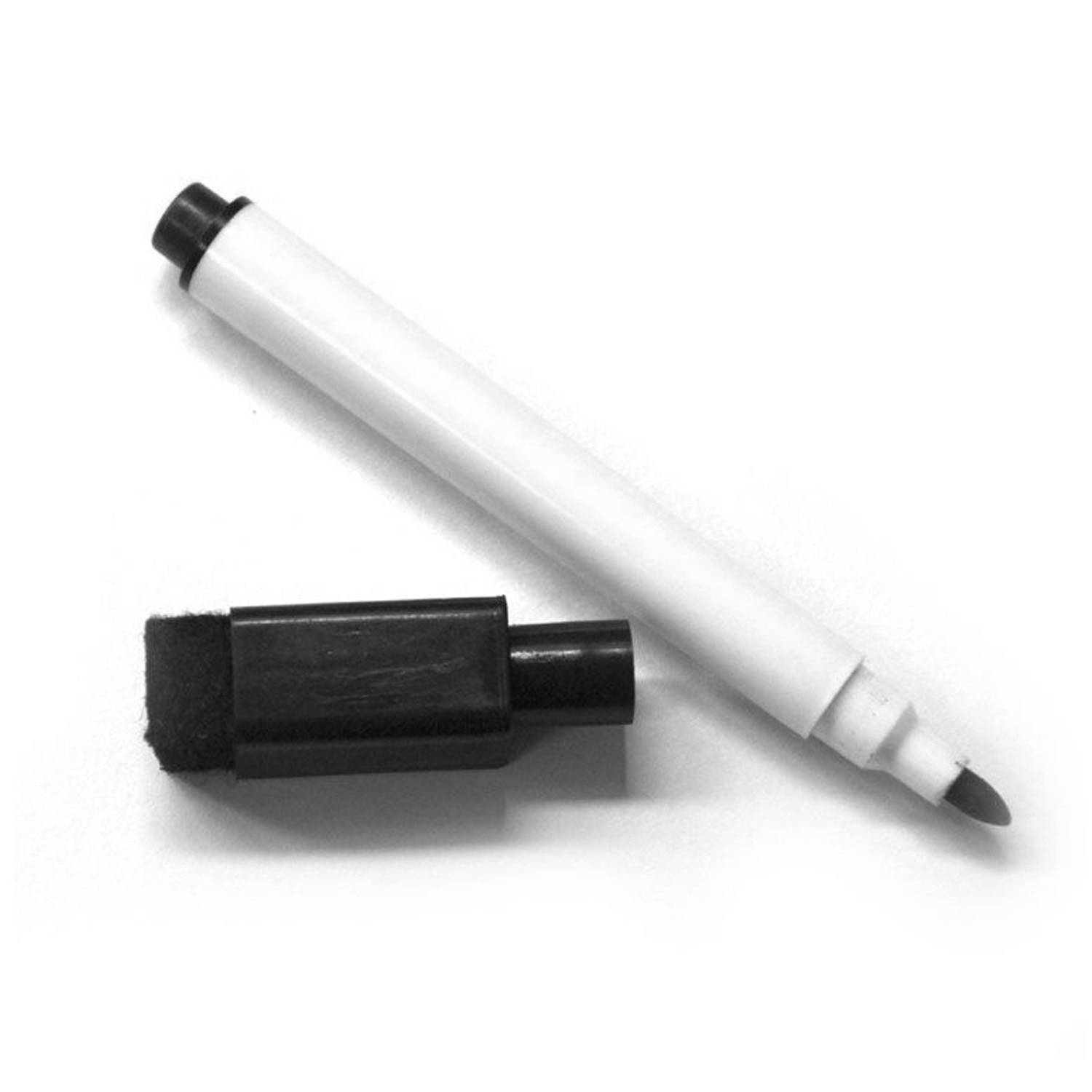 40 st magnetisk torrradering whiteboard markörer pennor med suddgummi lock svart bläck för skolan kontor hemtillbehör
