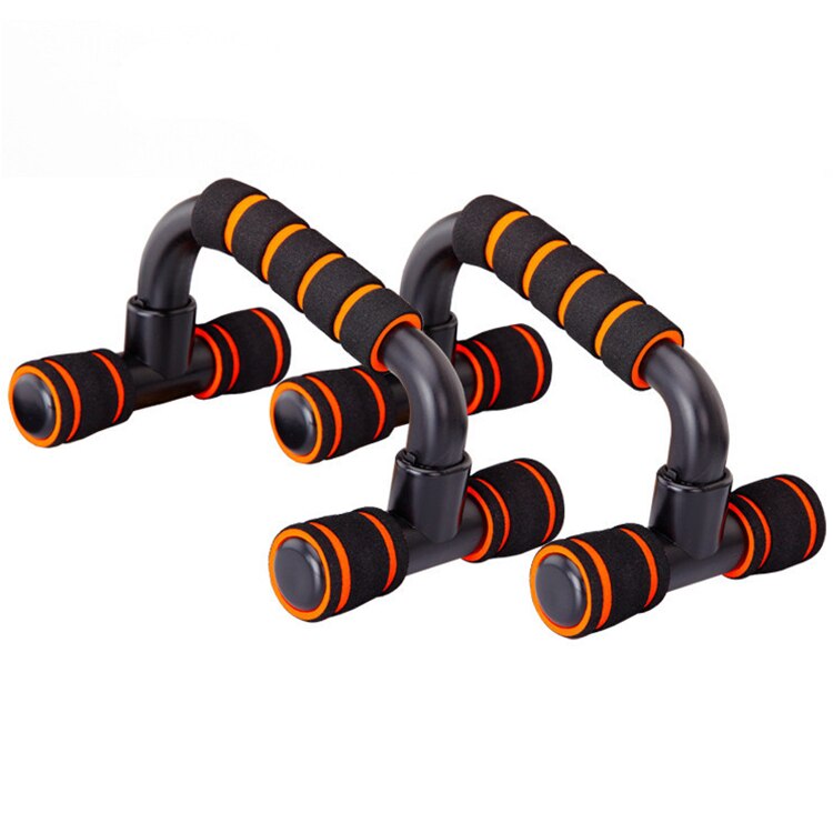 Soportes de barra de flexiones para el pecho, mangos de barra para Fitness, gimnasio, entrenamiento muscular, bastidores de flexiones para culturismo, 1 par: orange