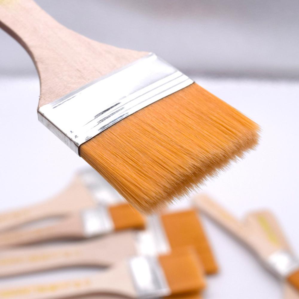 Pinceaux grand pinceau grande surface pour peinture à l'huile taches vernis colles et Gesso outils de nettoyage de copeaux à domicile