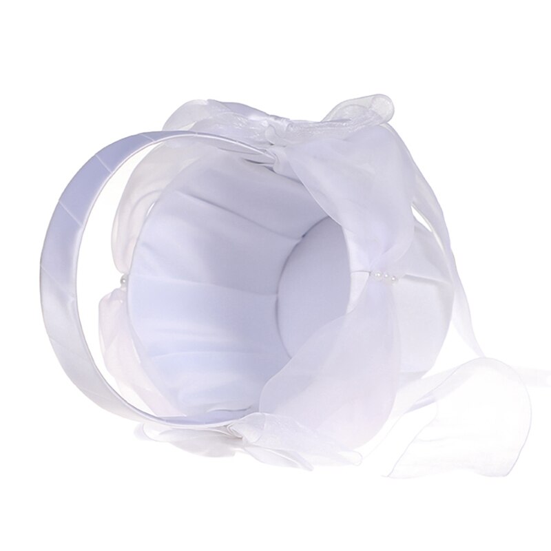 Suitable Wedding Flower Basket Flower Petal Basket Wedding Flower Basket Western Style Lace Wedding Supplies