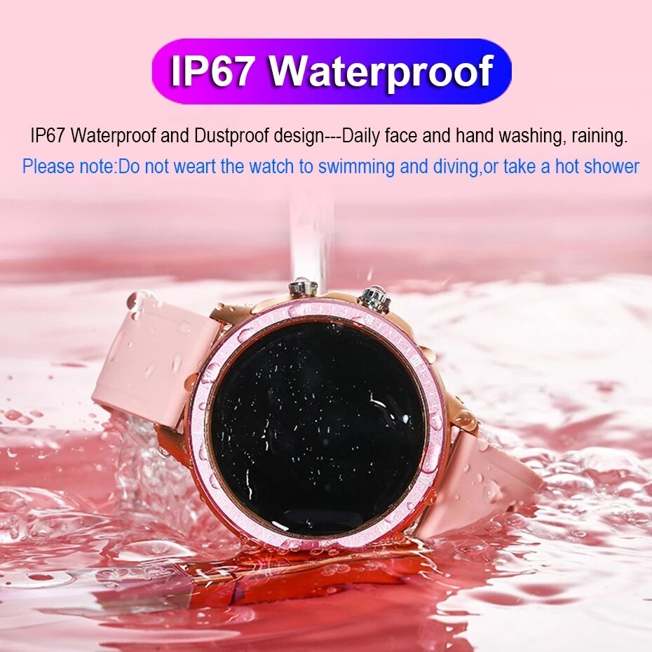 Smart Watch Women Full Touch Waterproof Multi-sports mode Pedometer Heart Rate Smartwatch Fitness Bracelet for Lady