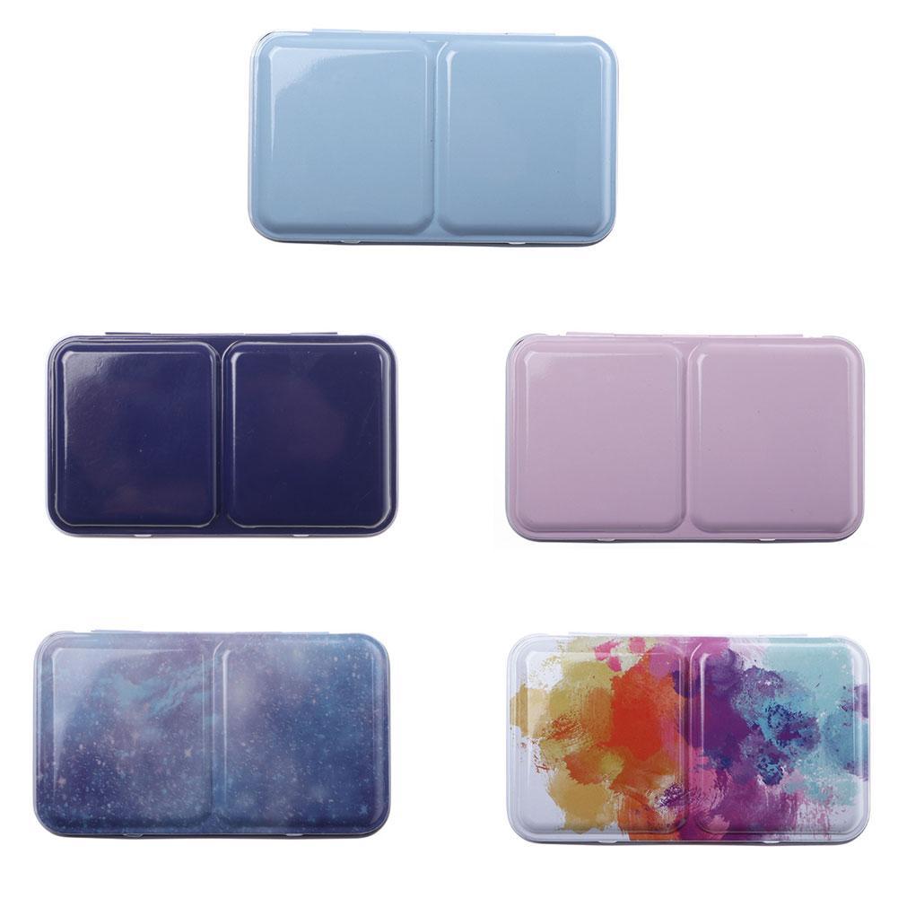 Caja vacía de latas para pinturas de acuarela, almacenamiento de paleta de pintura con 14 cajas de subembalaje para suministros de pintura artística