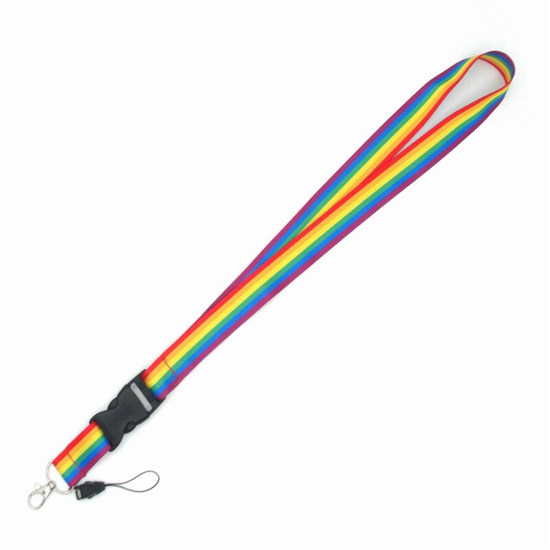 colorful trend neckband lanyard key ID card fitness mobile phone with USB badge clip DIY lanyard socket lanyard