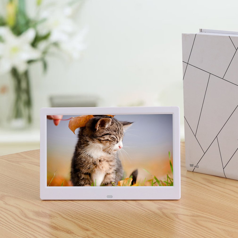 10 Inch LED Digital Photo Electronic Album Frame With Automatic Slideshow And True Color LCD Display Video Playing