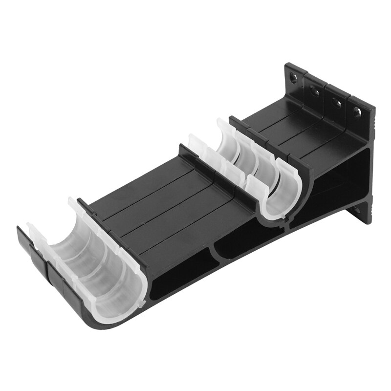 2X Double Curtain Rod Holders Set, Curtain Rod Brackets, Tap Right Into Window Frame Curtain Rod Hang Curtain Brackets