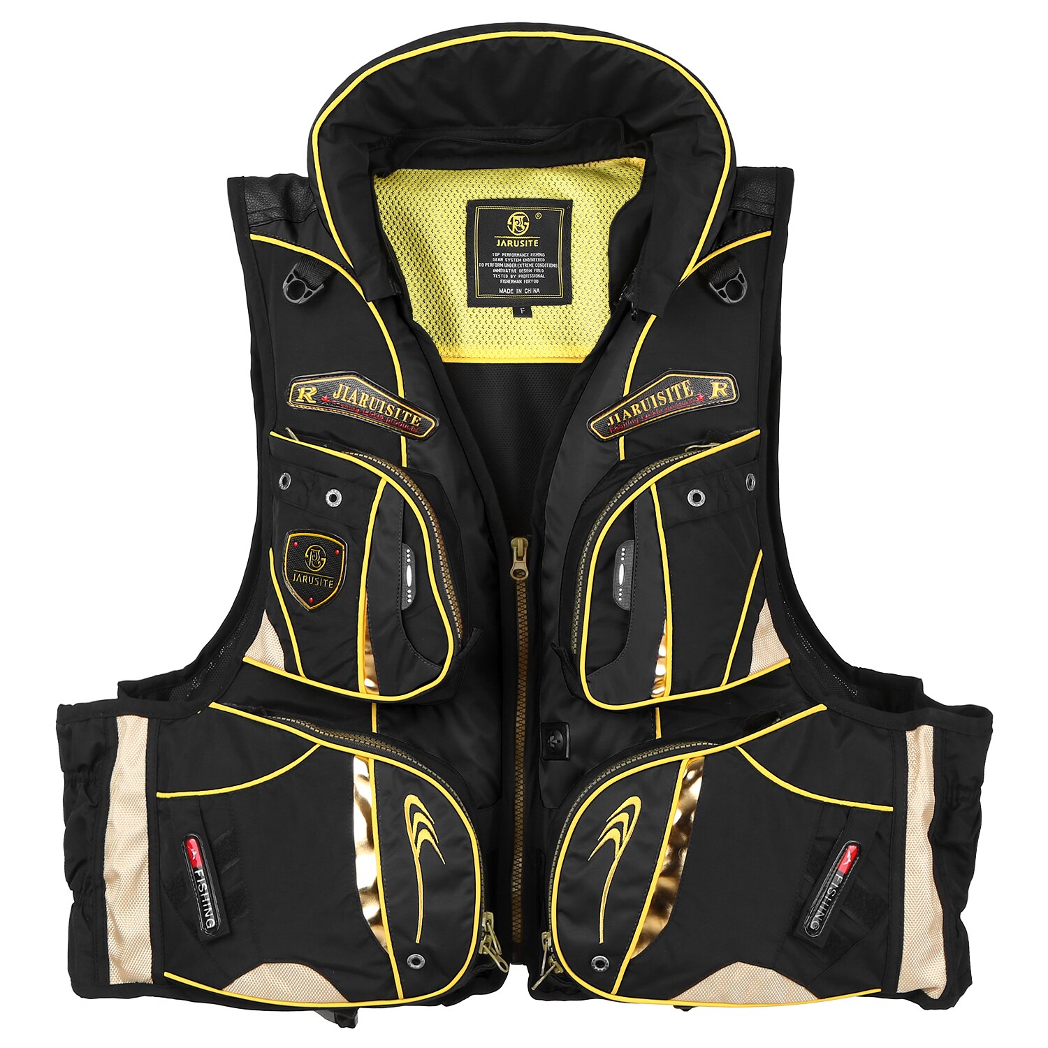 Fishing Life Jacket with Multiple Pockets Floatation Vest Adults Buoyancy Waistcoat Outdoor Sport Fishing Life Vest