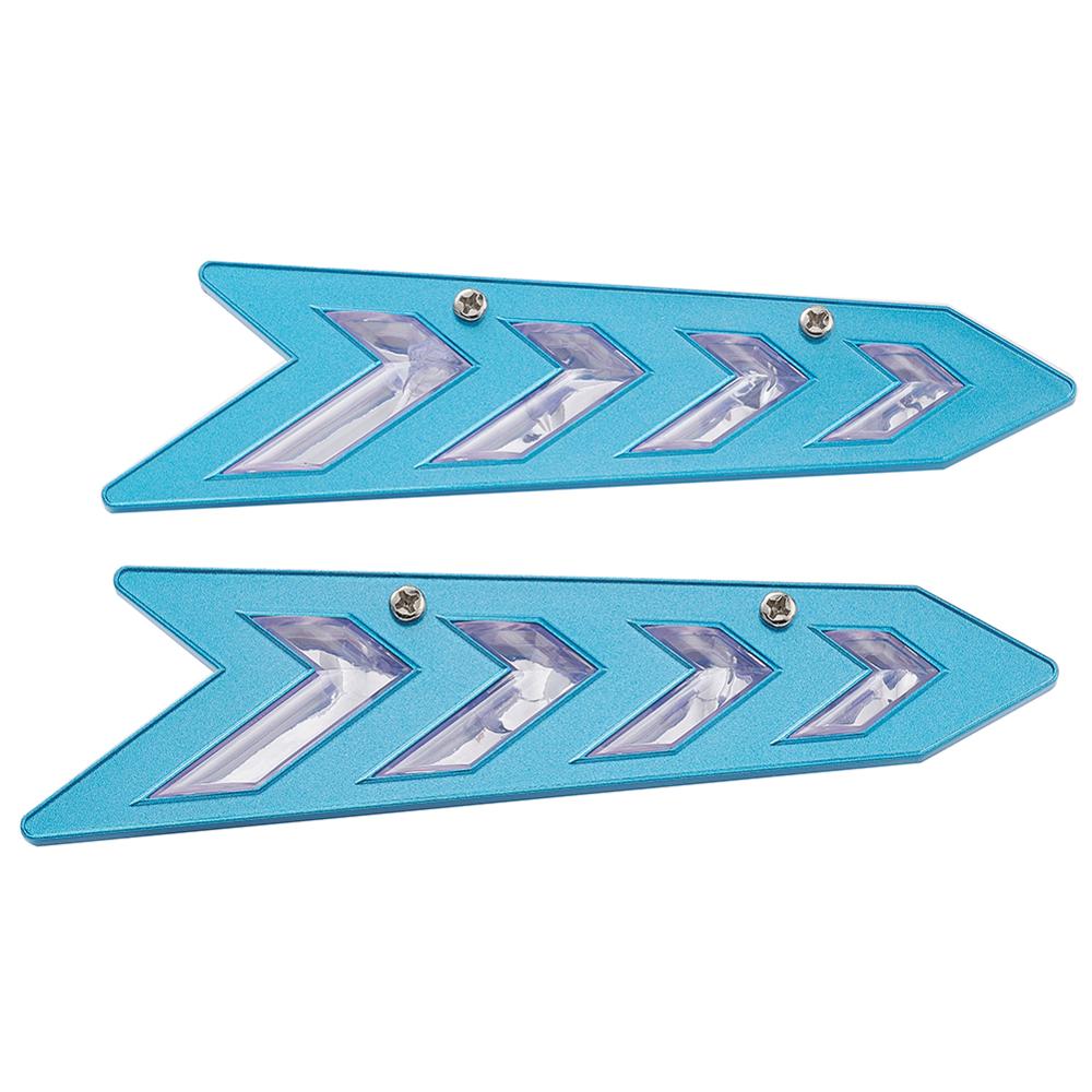 Support d&#39;essuie-glace de pare-brise de voiture, 1 paire, becquet de lame d&#39;essuie-glace, accessoires automobiles: Bleu