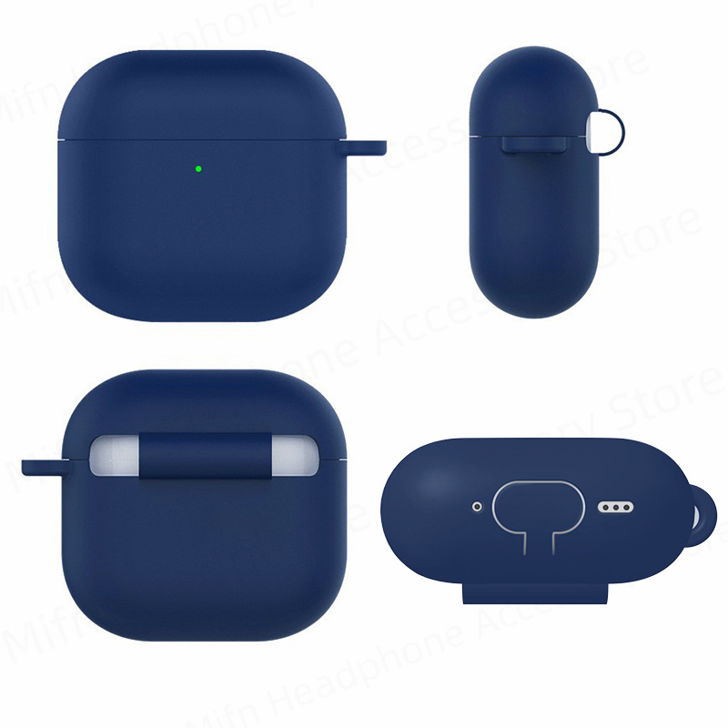 Para nuevos airpods 4 funda para auriculares apple funda protectora de silicona líquida para airpods 4 funda para auriculares inalámbricos Bluetooth
