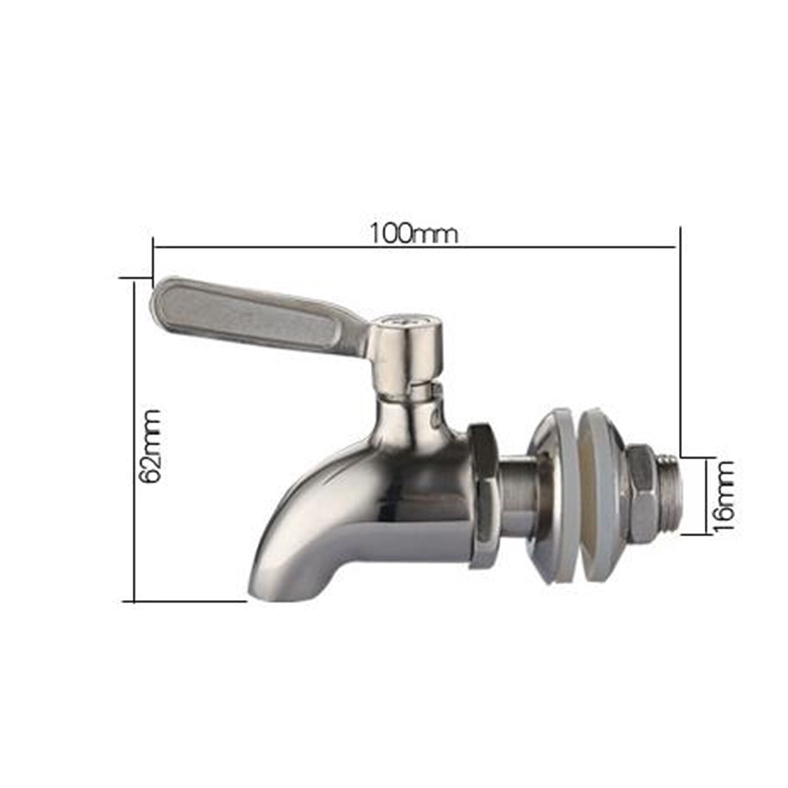 1 Pcs Stainless Steel Beverage Drink Water Dispenser Wine Barrel Spigot Faucet-tap Good Dispenser For Wine Tea Barrel