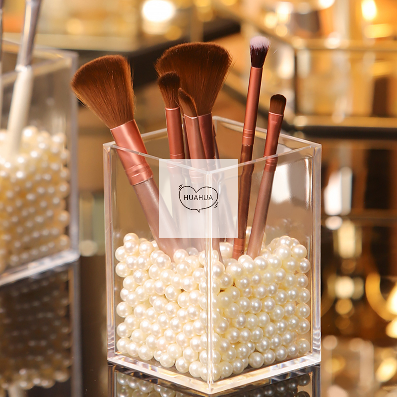 Make-up Organizer Plastic Make-up Borstel Pot Opslag Acryl Voor Cosmetica Houder Bureau Cosmetische Opslagcontainer